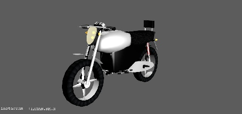 مدل سه بعدی موتورسیکلت y205 (همراه تکسچر)