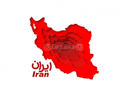 دانلود طرح گرافیکی نقشه ایران به صورت لایه در فرمتهای png,eps,ai