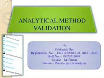 تعریف پارامترهای اعتبارسنجی و شرایط احراز آن ها (Method validation)