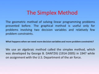 پاورپوینت کامل و جامع با عنوان روش سیمپلکس در برنامه ریزی خطی در 166 اسلاید