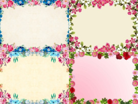 مجموعه بیش از 30 قاب و فریم گلدار آماده طراحی - Floral Frames for Photoshop