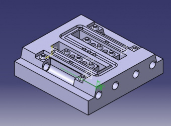 طراحی و مونتاژ قالب دایکاست در نرم افزارکتیا در قالب برنامه CATIA – شامل 1 فایل