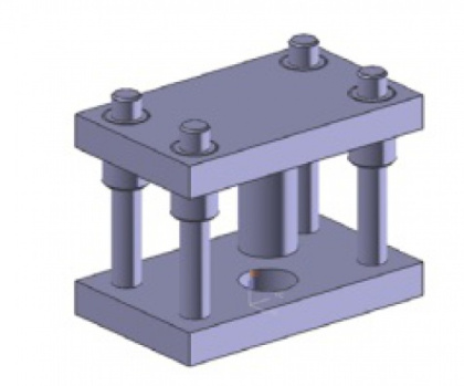 طراحی و مونتاژ press tool assembly در نرم افزارکتیا  در قالب برنامه CATIA و شامل 6 فایل