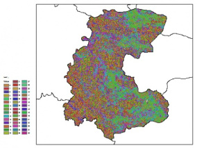 نقشه ظرفیت تبادلی کاتیون خاک در عمق صفر سانتیمتری استان مركزي