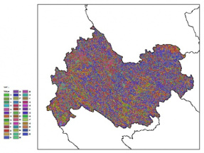 نقشه ظرفیت تبادلی کاتیون خاک در عمق 15 سانتیمتری استان كرمانشاه