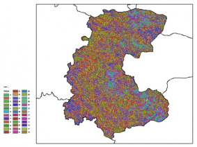 نقشه ظرفیت تبادلی کاتیون خاک در عمق 60 سانتیمتری استان مركزي