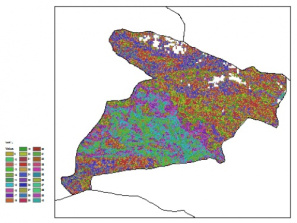 نقشه ظرفیت تبادلی کاتیون خاک در عمق 200 سانتیمتری استان البرز