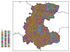 نقشه ظرفیت تبادلی کاتیون خاک در عمق 200 سانتیمتری استان مركزي