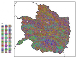 نقشه ظرفیت تبادلی کاتیون خاک در عمق 200 سانتیمتری استان خراسان رضوي