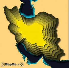 دانلود طرح گرافیکی نقشه ایران به صورت لایه در فرمتهای pdf,png,eps,ai