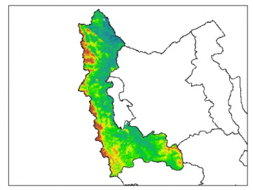 نقشه PH خاک محلول در آب در عمق 60 سانتیمتری استان  آذربايجان غربي