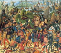 پاورپوینت کامل و جامع با عنوان بررسی چند نبرد، محاصره و اتفاق مهم در دوران جنگ های صلیبی در 32 اسلاید