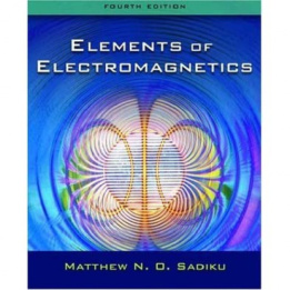 حل مسائل کامل مبانی الکترومغناطیس (Elements Of Electromagnetics) متیو سادیکو به صورت PDF و به زبان انگلیسی در 422 صفحه