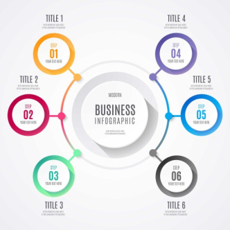 دانلود وکتور لایه باز Business Infographic