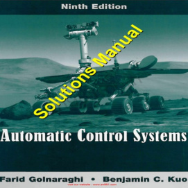 حل مسائل سیستم های کنترل اتوماتیک بنجامین کوه و فرید گلنراقی به صورت PDF و به زبان انگلیسی در 946 صفحه