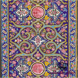 نمایی از کاشی هفت رنگ لعاب دار مسجد -کد 60