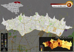 دانلود جدیدترین نقشه pdf منطقه 1 شهر تهران بزرگ با کیفیت بسیار بالا در ابعاد بزرگ
