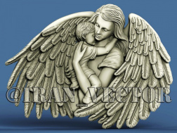 دانلود مدل سه بعدی دکوری زیبای مادر فرشته است - کد 1137 - فرمت stl