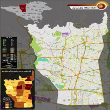 دانلود جدیدترین نقشه pdf منطقه پنج شهر تهران بزرگ با کیفیت بسیار بالا در ابعاد بزرگ