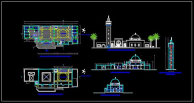 نقشه های اتوکدی مسجد