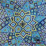 کاشی کاری سقف کاخ گلستان -کد 160