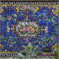 کاشی کاری زیبای کاخ گلستان -کد 182