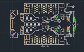 پلان سالن و تالار پذیرایی
