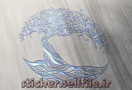 استیکر درخت زندگی-کد2061