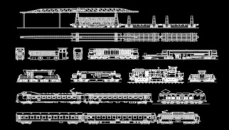 فایل اتوکد آبجکت انواع لوکوموتیو
