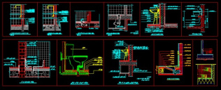 دانلود نقشه اتوکد جزییات اجرایی عایق بندی حمام ، توالت فرنگی و ایرانی، سینک ، دستشویی
