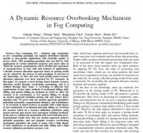ترجمۀ مقاله A Dynamic Resource Overbooking Mechanism in Fog Computing ، مکانیسم ذخیره منابع پویا بطور بیش از حد در محاسبات مه