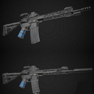 مدل سه بعدی اسلحه AR-15 Rifle