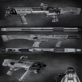 مدل سه بعدی اسلحه DP-12 Shotgun