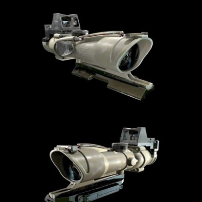 مدل سه بعدی دوربین اسلحه ACOG Scope
