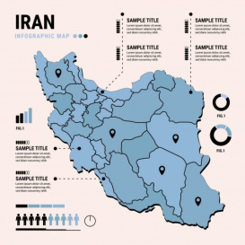 اینفوگرافی نقشه ایران