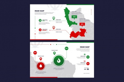 اینفوگرافیک نقشه ایران