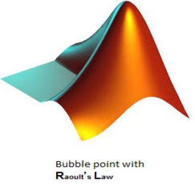 کد متلب محاسبه فشار نقطه حباب با استفاده از قانون رائولت