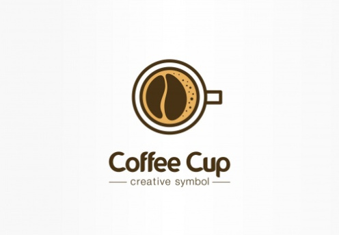 وکتور لوگوی فنجان قهوه با فوم