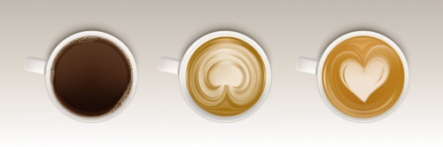 وکتور فنجان قهوه با استایل رئال