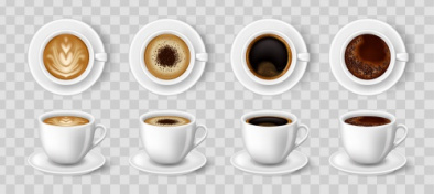 مجموعه رئال فنجان قهوه و کاپوچینو