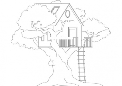 دانلود فایل اتوکد آبجکت  خانه درختی