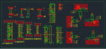 300 طرح در و پنجره با جزئیات با فرمت اتوکد