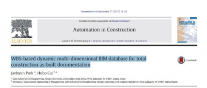 ترجمه:WBS-based dynamic multi-dimensional BIM database for total construction as-built documentation