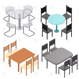 انواع میز و صندلی چوبی و شیشه ای