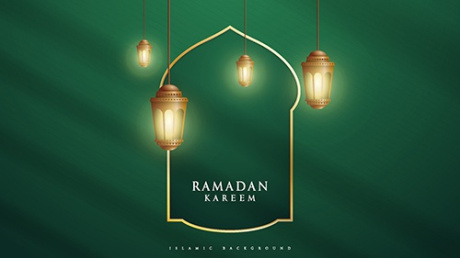 وکتور طرح ماه رمضان برای کارت پستال