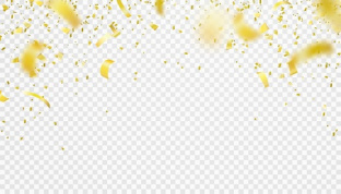 وکتور ریزش تیکه  کاغذهای رنگ طلایی در جشن ومهمانی