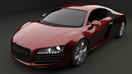 فایل سه بعدی خودرو بوگاتی audi R-8