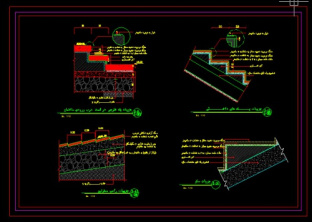 دانلود نقشه اتوکد جزییات و دیتایل های اجرای راه پله و رمپ معلولین مطابق نشریه 55