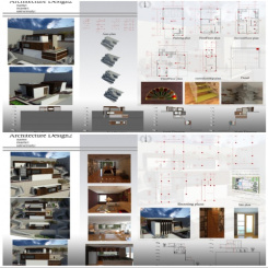 پروژه دانشجویی طراحی ویلا -طرح معماری2