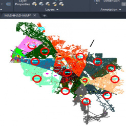 نقشه cad شهر مشهد